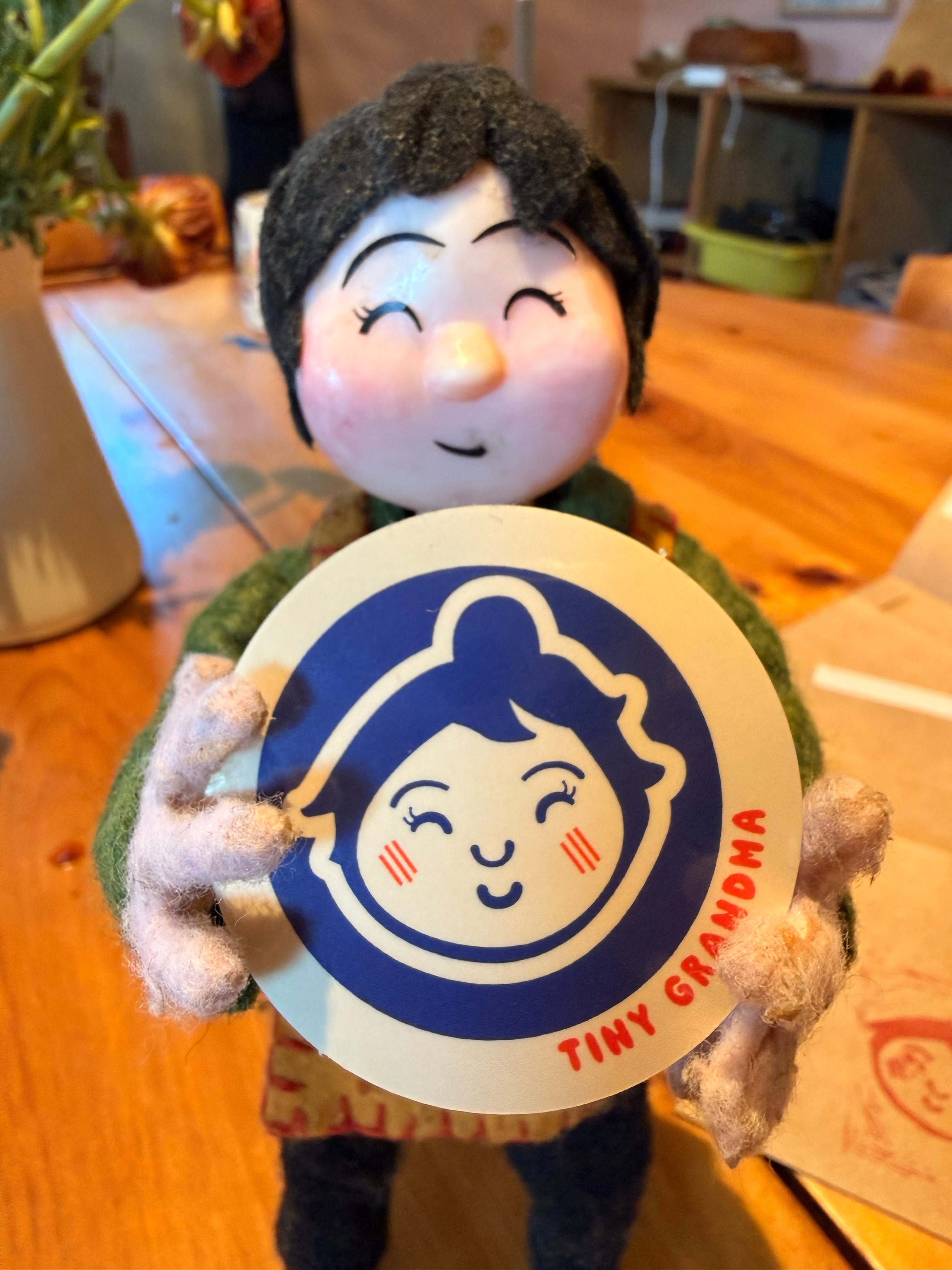 Tiny Grandma Round Sticker
