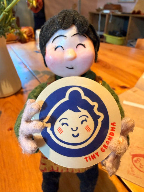 Tiny Grandma Round Sticker