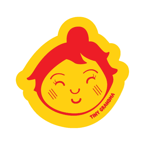 Tiny Grandma Yellow Sticker